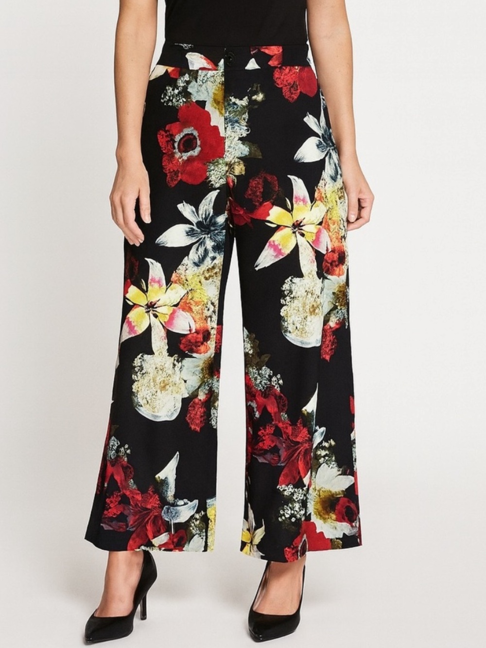 Alice and Olivia Palazzo Floral Print Pants